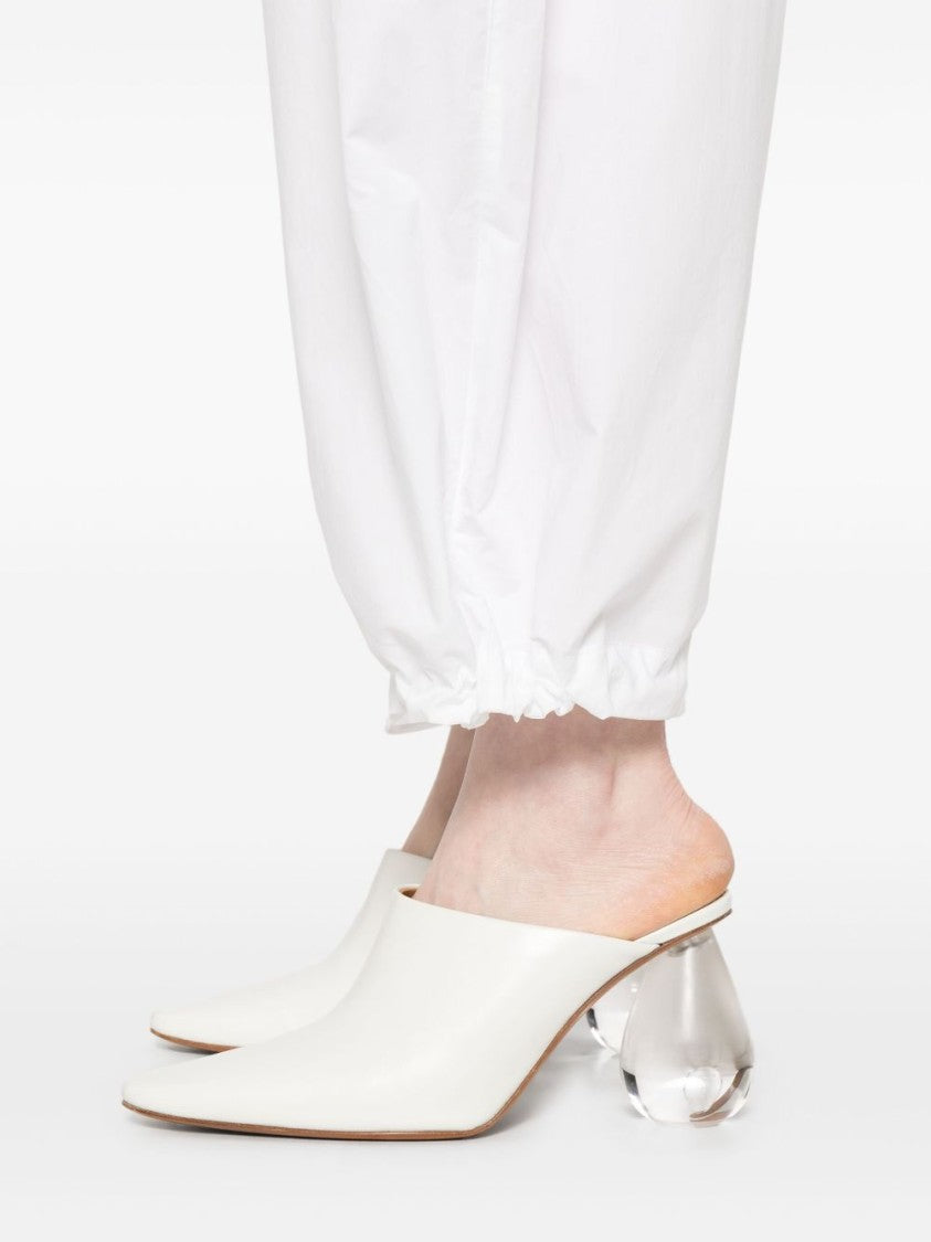 Pinko Balloon Trousers In Cotton Poplin With Drawstring Detail