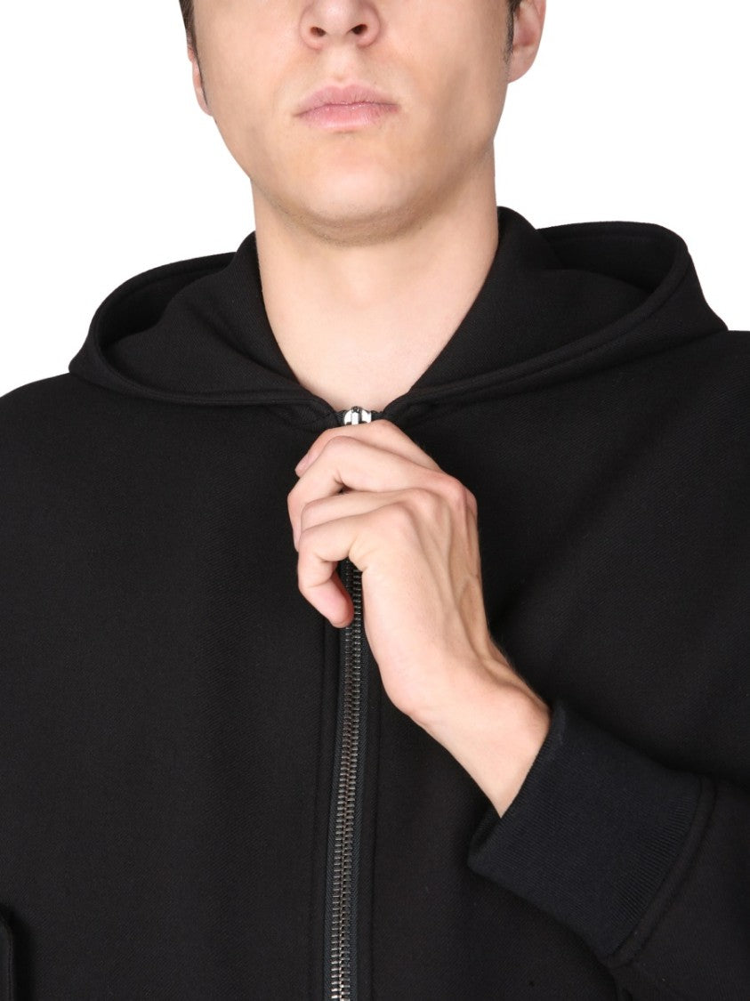 Moschino Hooded Jacket With Bold Logo Print