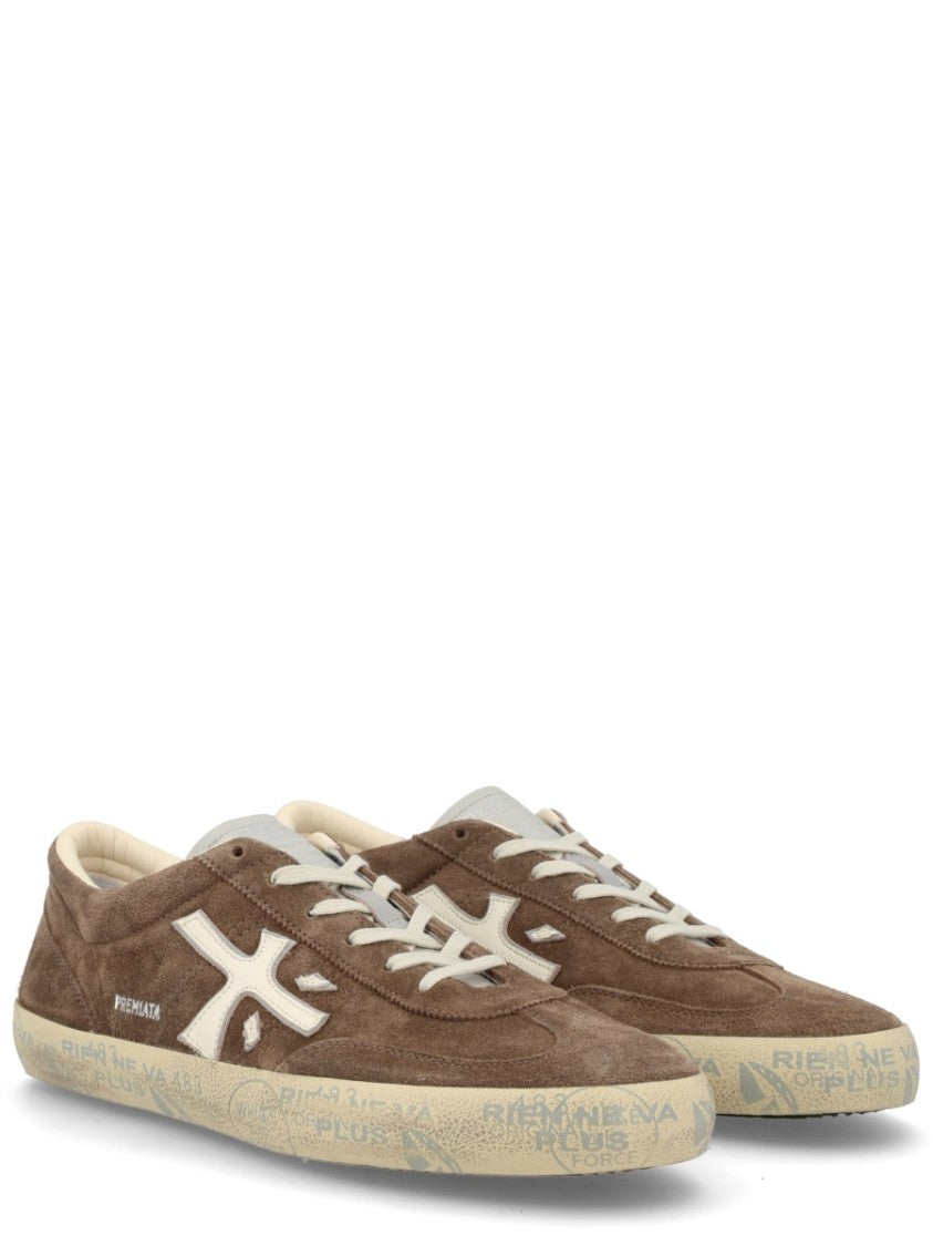 Premiata David Suede Leather Low Sneakers