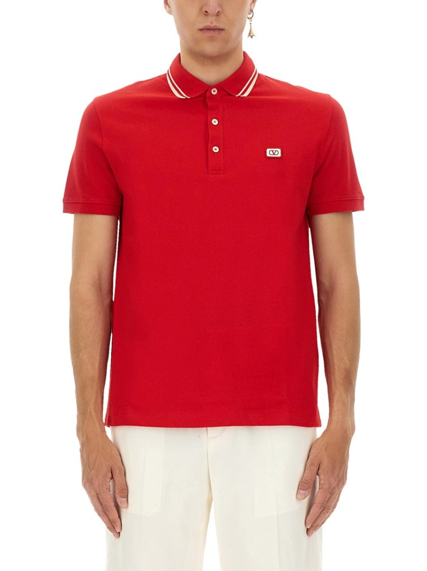 Valentino Polo Shirt With Signature Vlogo