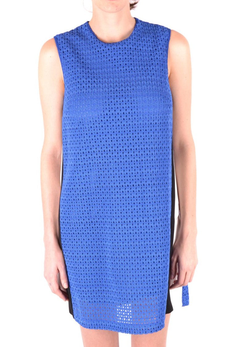 Pinko Blue Textured Mini Dress