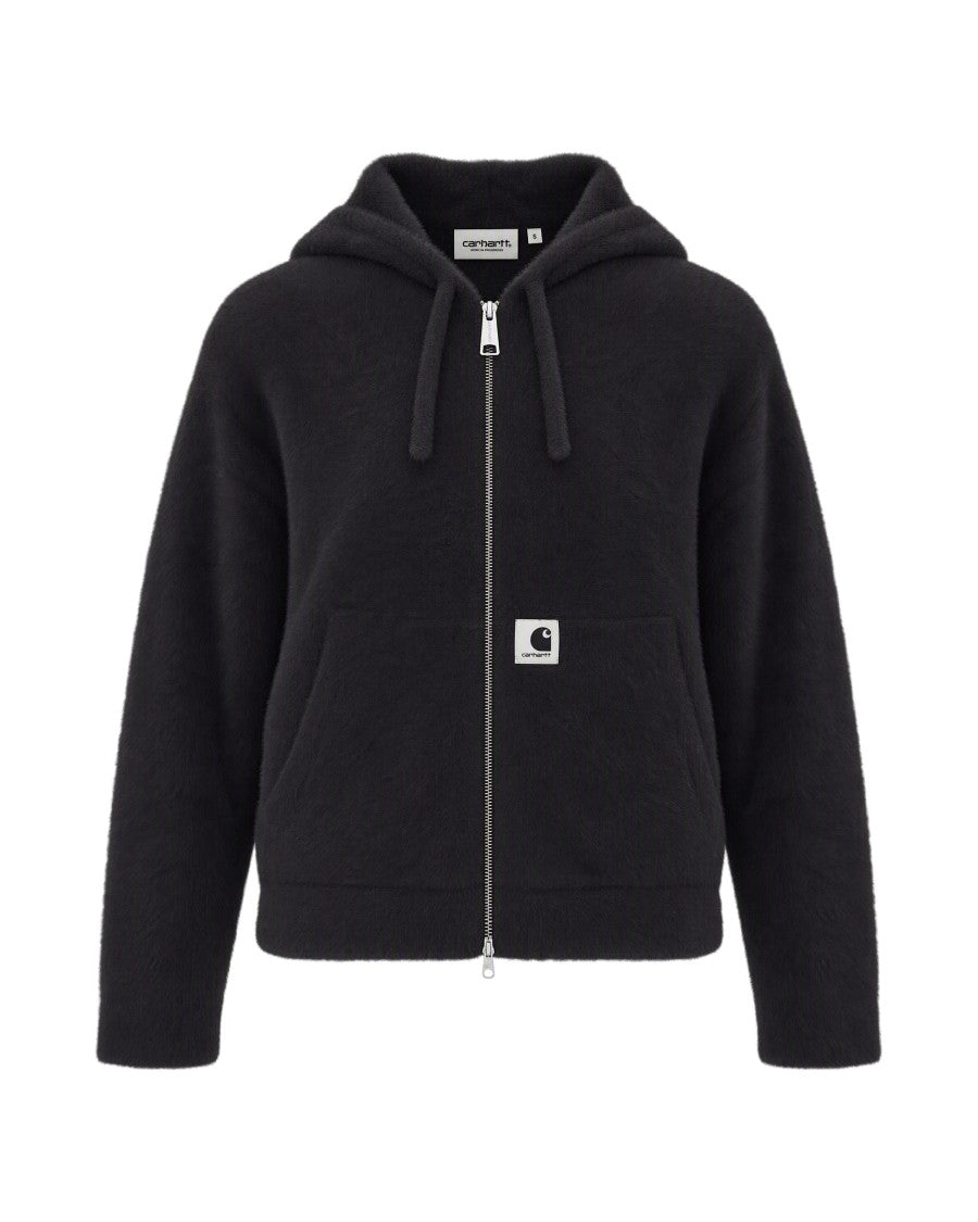 Carhartt Wip Black Medium-Weight Hooded Sweater Jacket