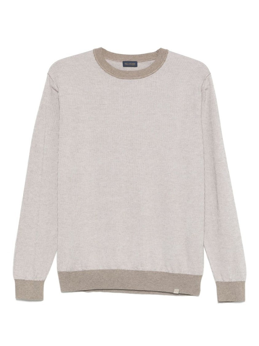 Paul & Shark Light Beige Crew Neck Sweater