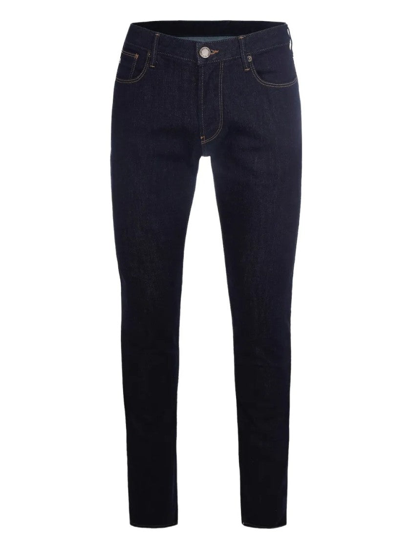 Emporio Armani Five-Pocket Slim-Fit Dark Denim Jeans