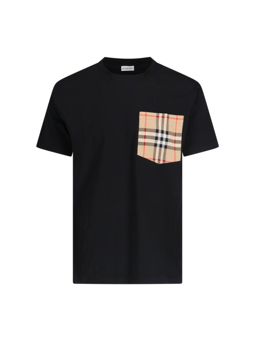 Burberry 'Check' T-Shirt – Black