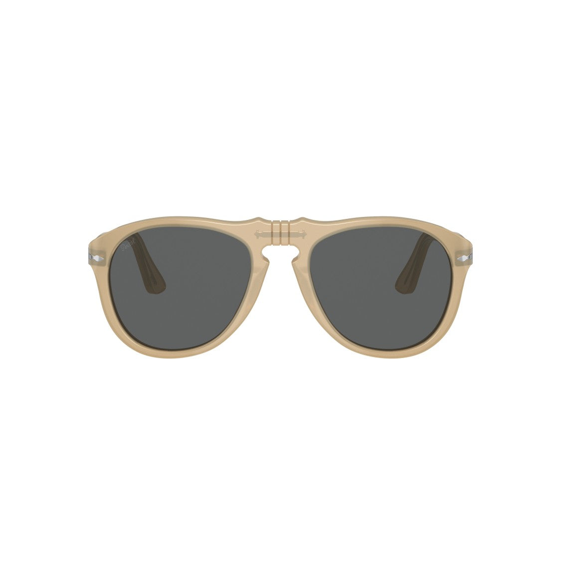 Persol 0Po0649 Translucent Beige Acetate Sunglasses With Rounded Shape