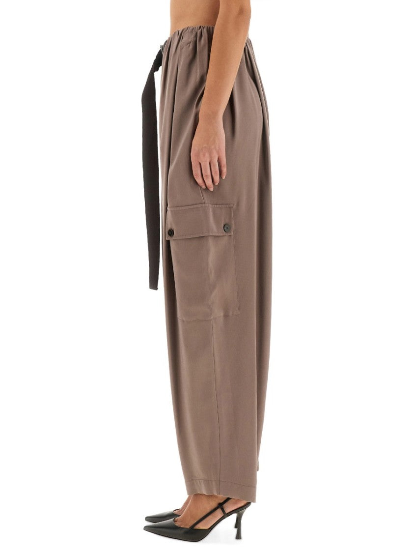 Alysi Ruffled Effect Cargo Pants