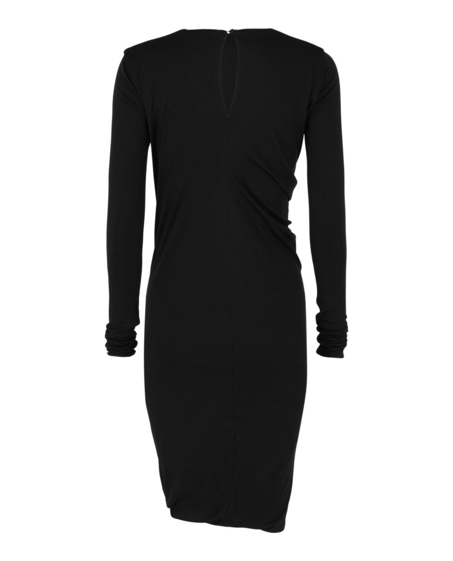 Ferragamo Ruched Midi Dress With Back Cutout