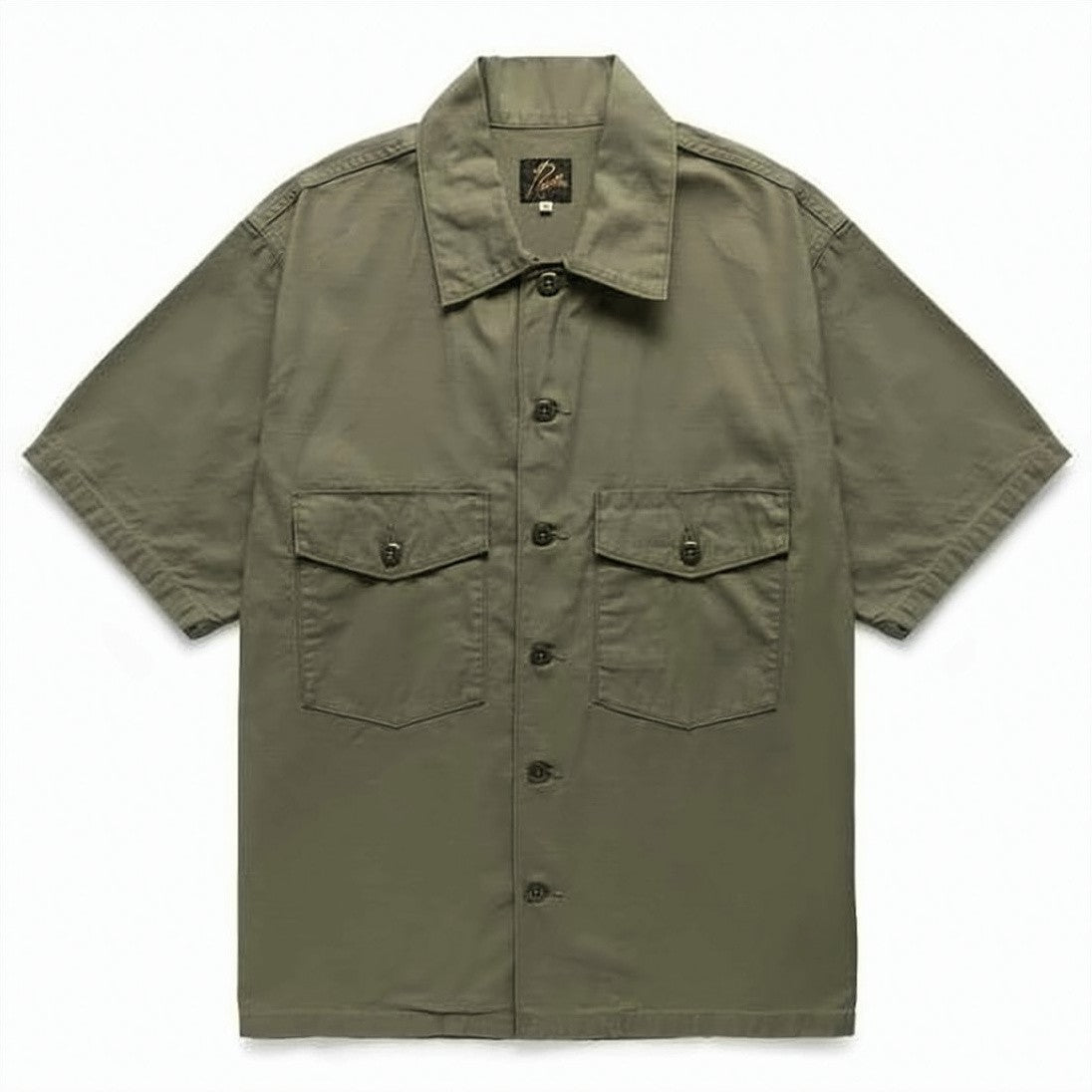 Needles Short-Sleeve Button-Up Shirt With Utility Pockets