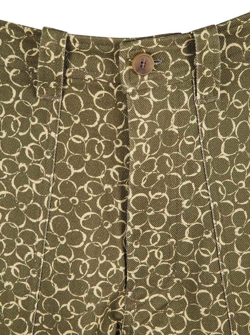 Maison Kitsuné Classic Cut Shorts With All-Over Circular Pattern