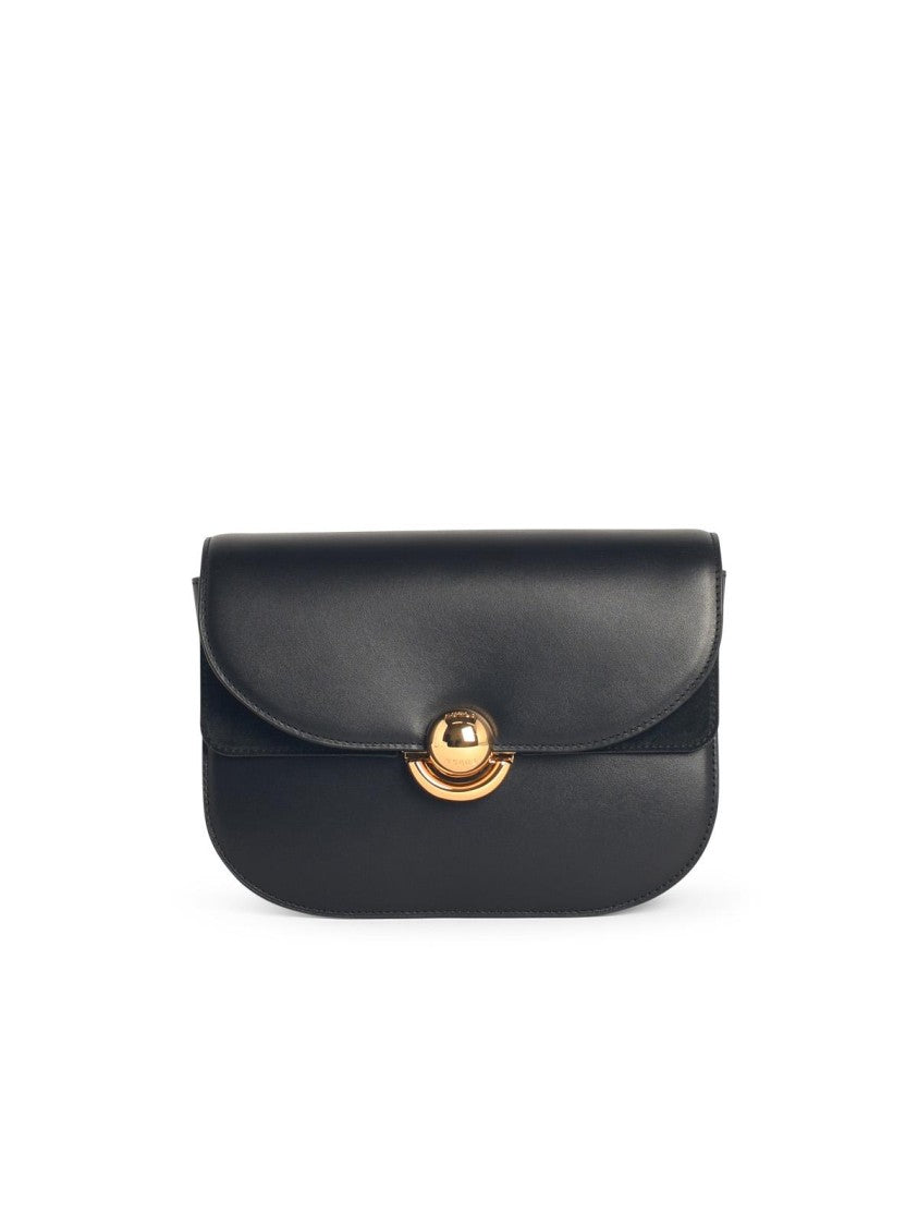 Furla 'Sfera' Black Leather Crossbody Bag