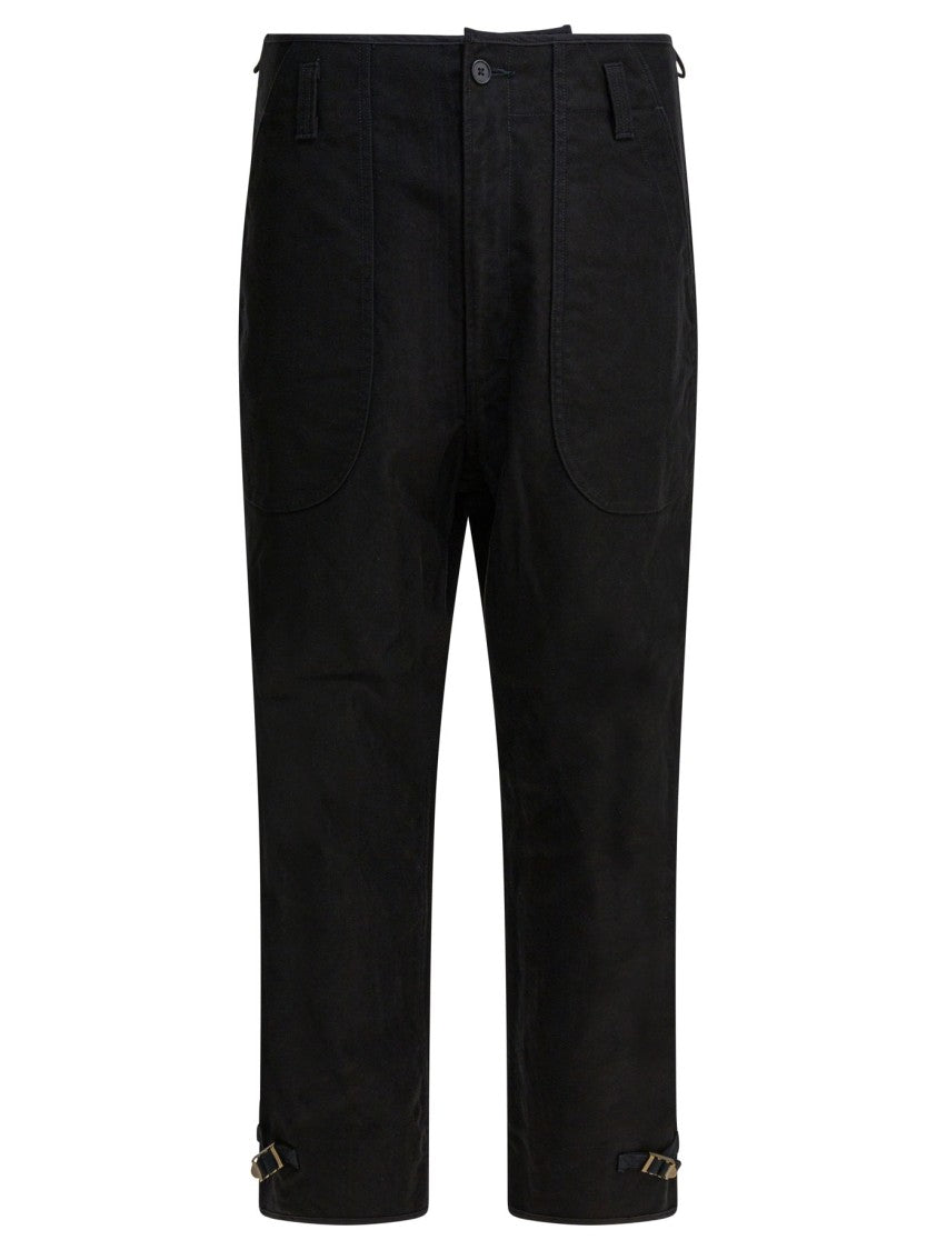 Needles Mid-Rise Pants With Voluminous Legs And Tapered Bottom