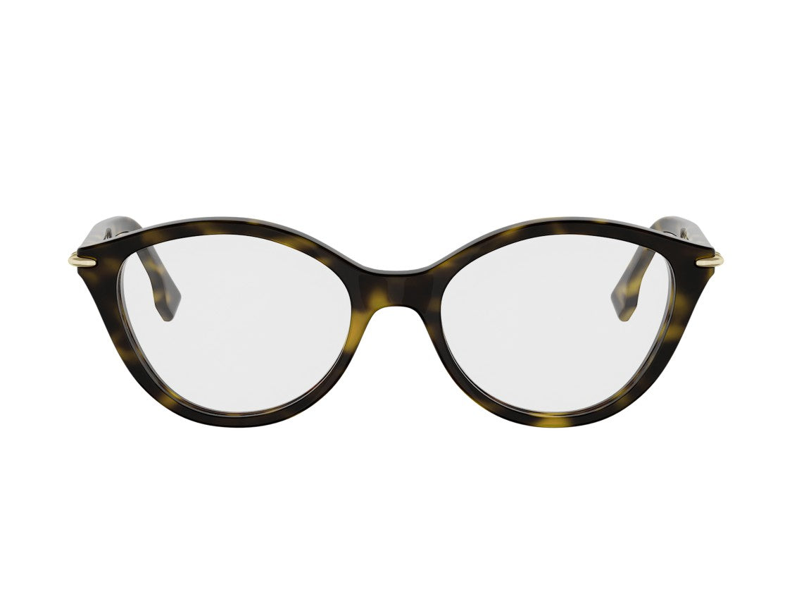 Fendi Fe50154i Rounded Oversized Tortoiseshell Acetate Eyeglasses