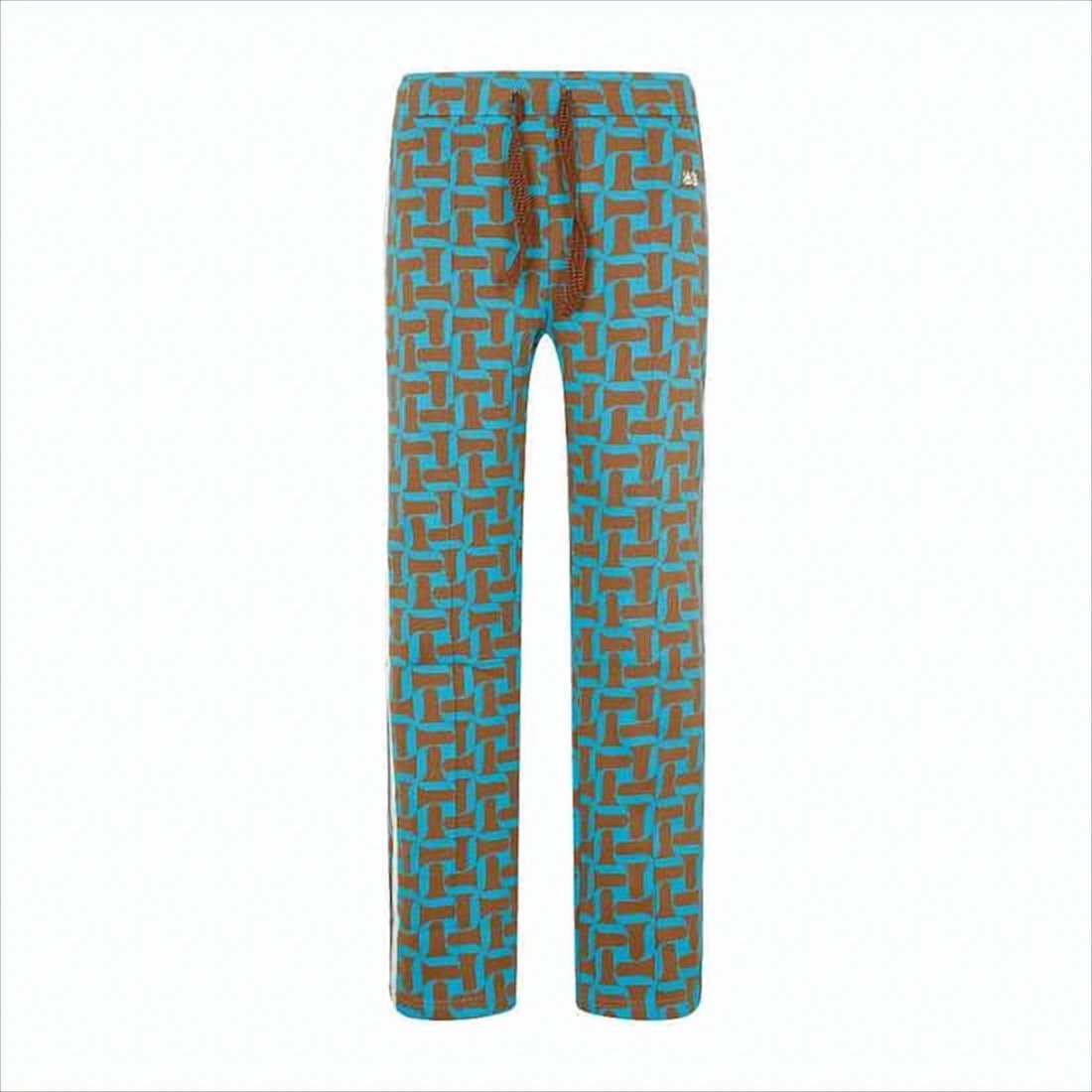 Wales Bonner Geometric Patterned Brown Casual Pants