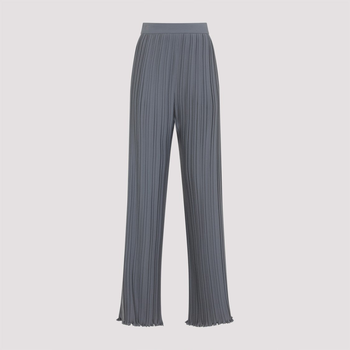 Lanvin Pleated Grey Polyester Trousers