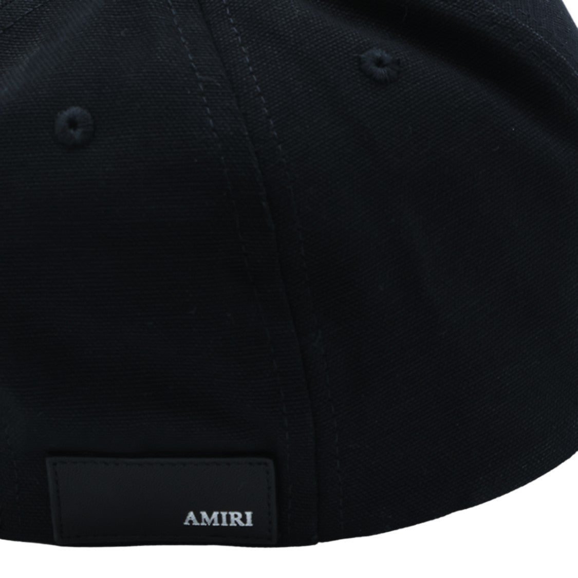 Amiri Black Embroidered Structured Cotton Baseball Cap