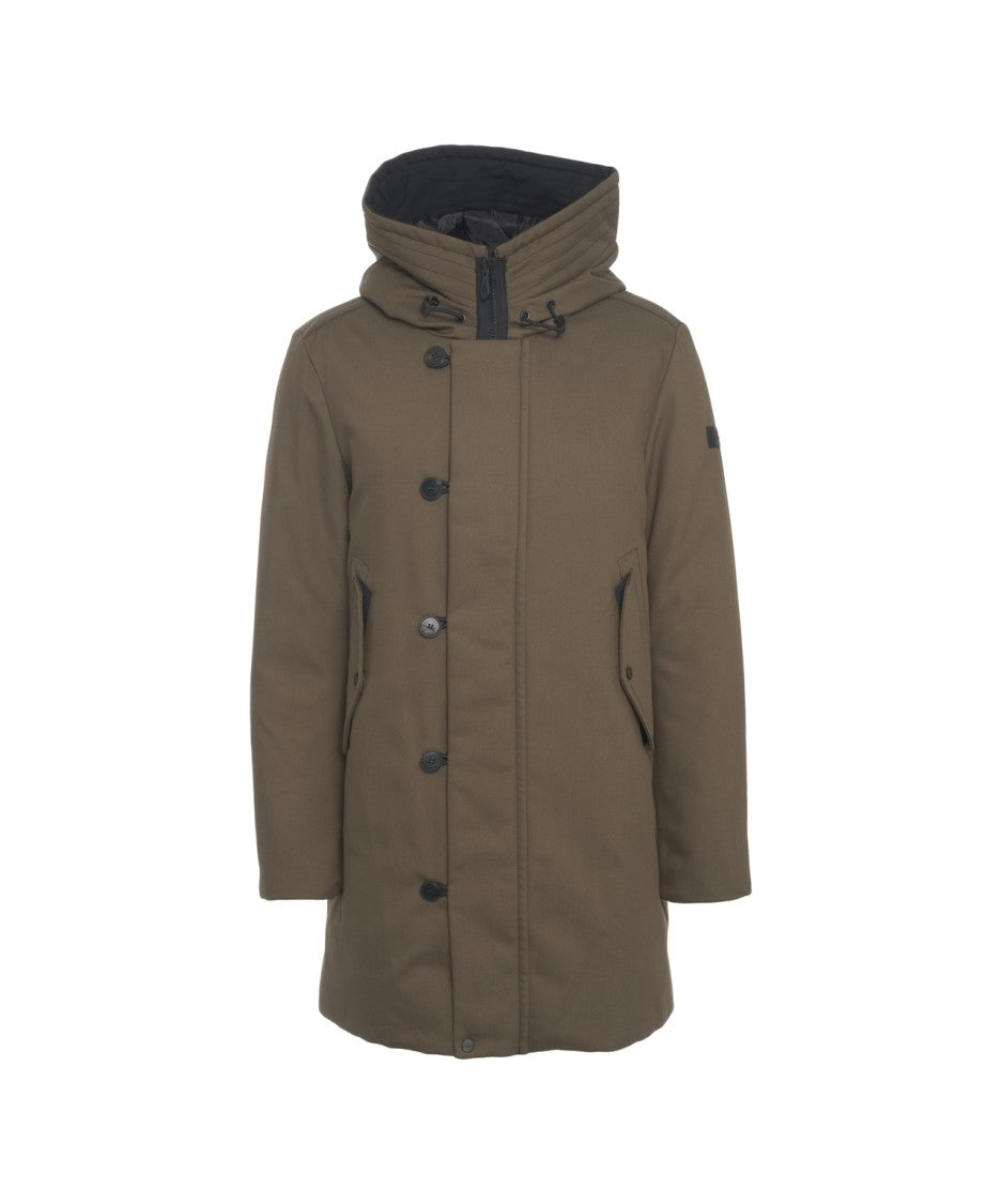 Peuterey Olive Peuterey Parka With Practical Hood