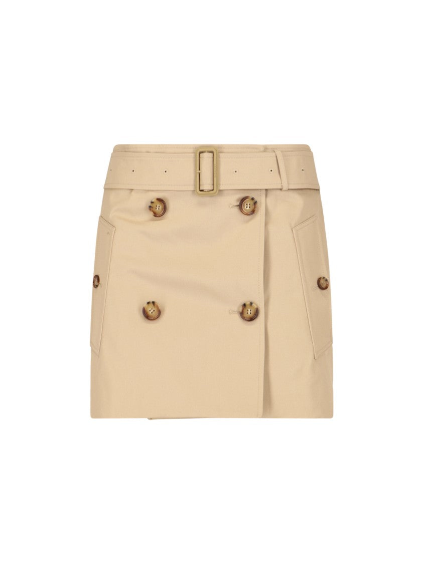 Burberry "Trench" Mini Skirt – Beige