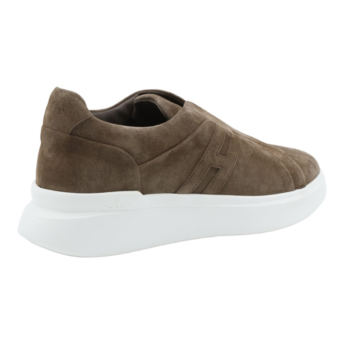 Hogan Minimalist Suede Slip-On Sneakers With Embossed Detail