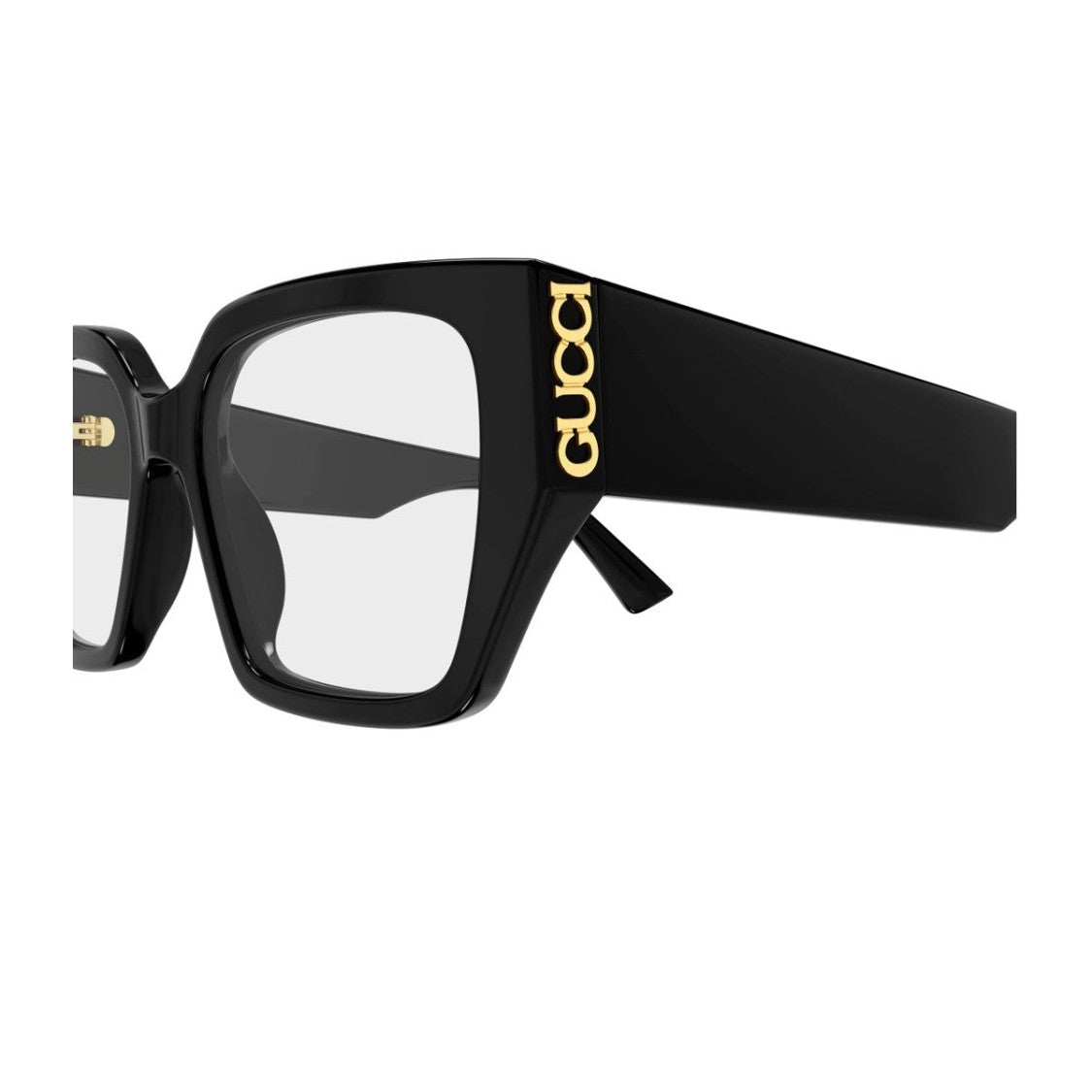 Gucci Black Recycled Acetate Wide-Frame Square Sunglasses