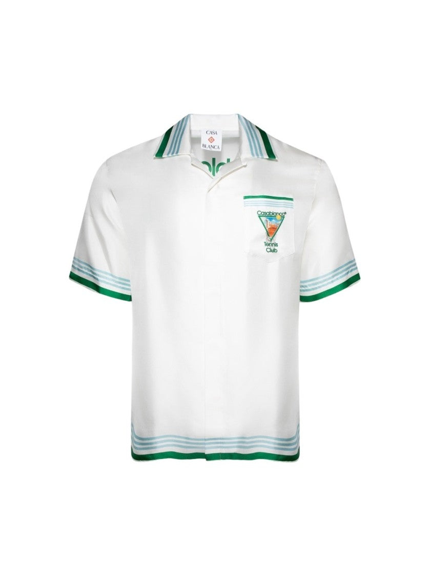 Casablanca Short Sleeve Shirt Metaphysical Tennis Icon