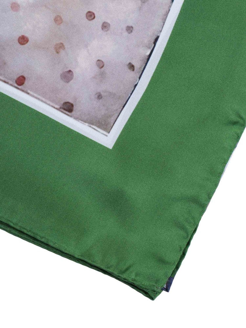 D'aniello Stola Oceano Watercolor Silk Scarf