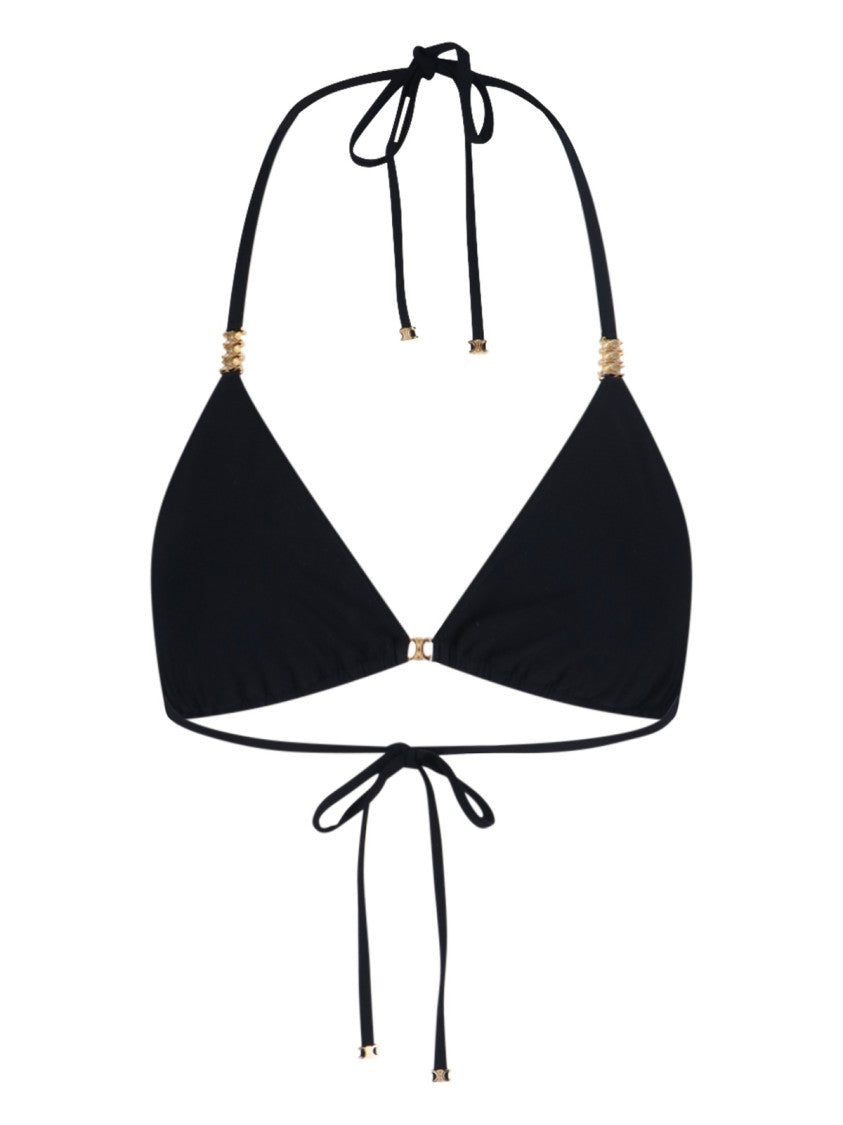 Céline "Triomphe" Triangle Bikini Black