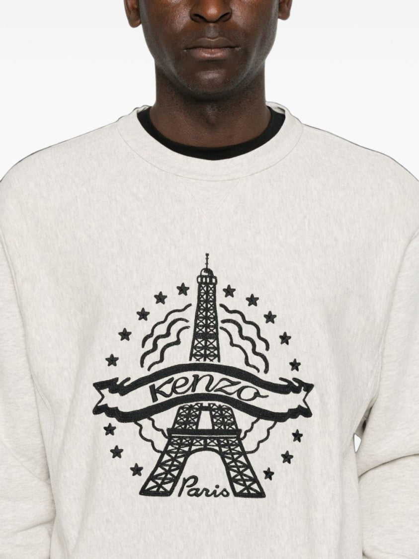 Kenzo Eiffel Tower Graphic Crewneck Sweater