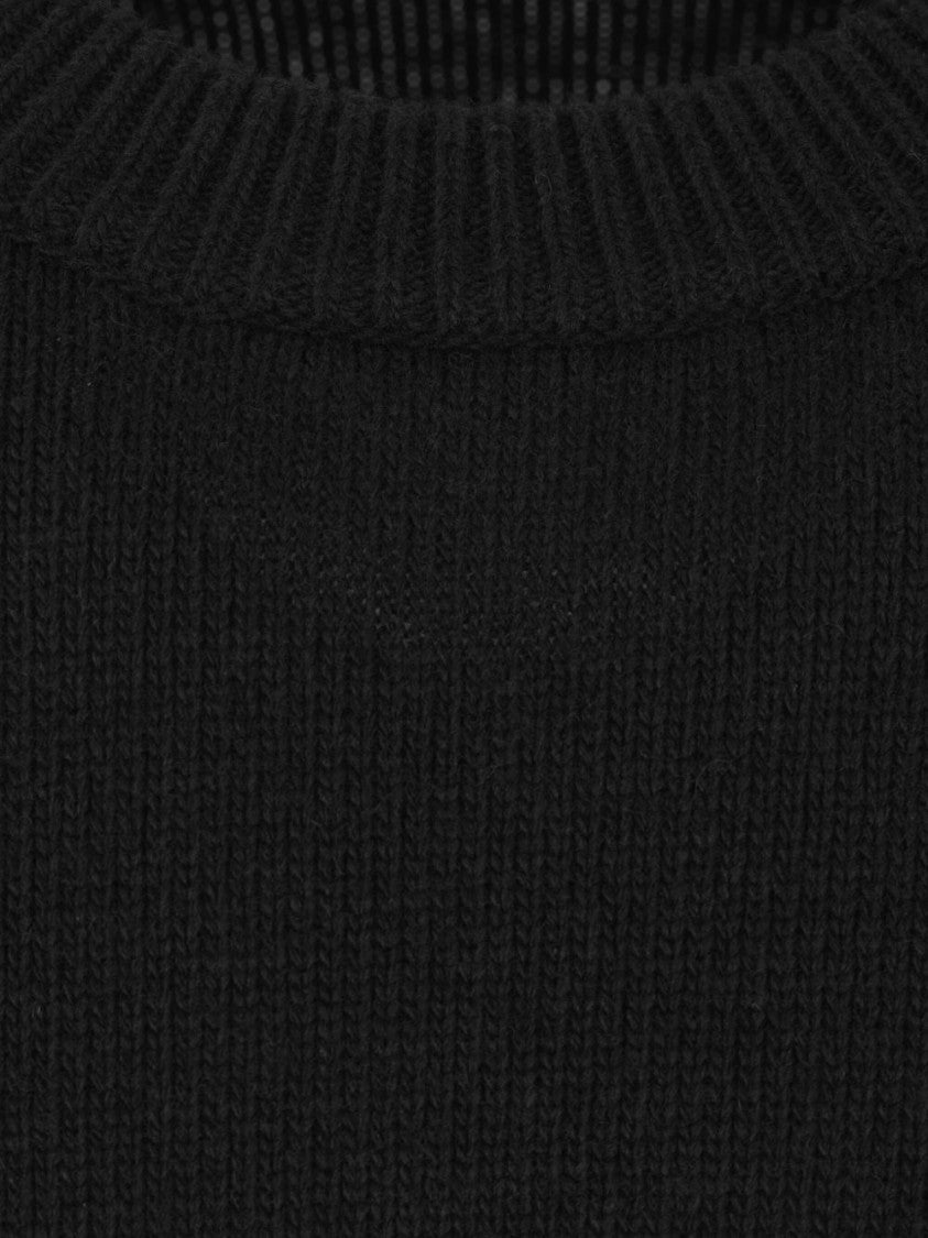 Stone Island Classic Crewneck Black Sweater With Modern Fit