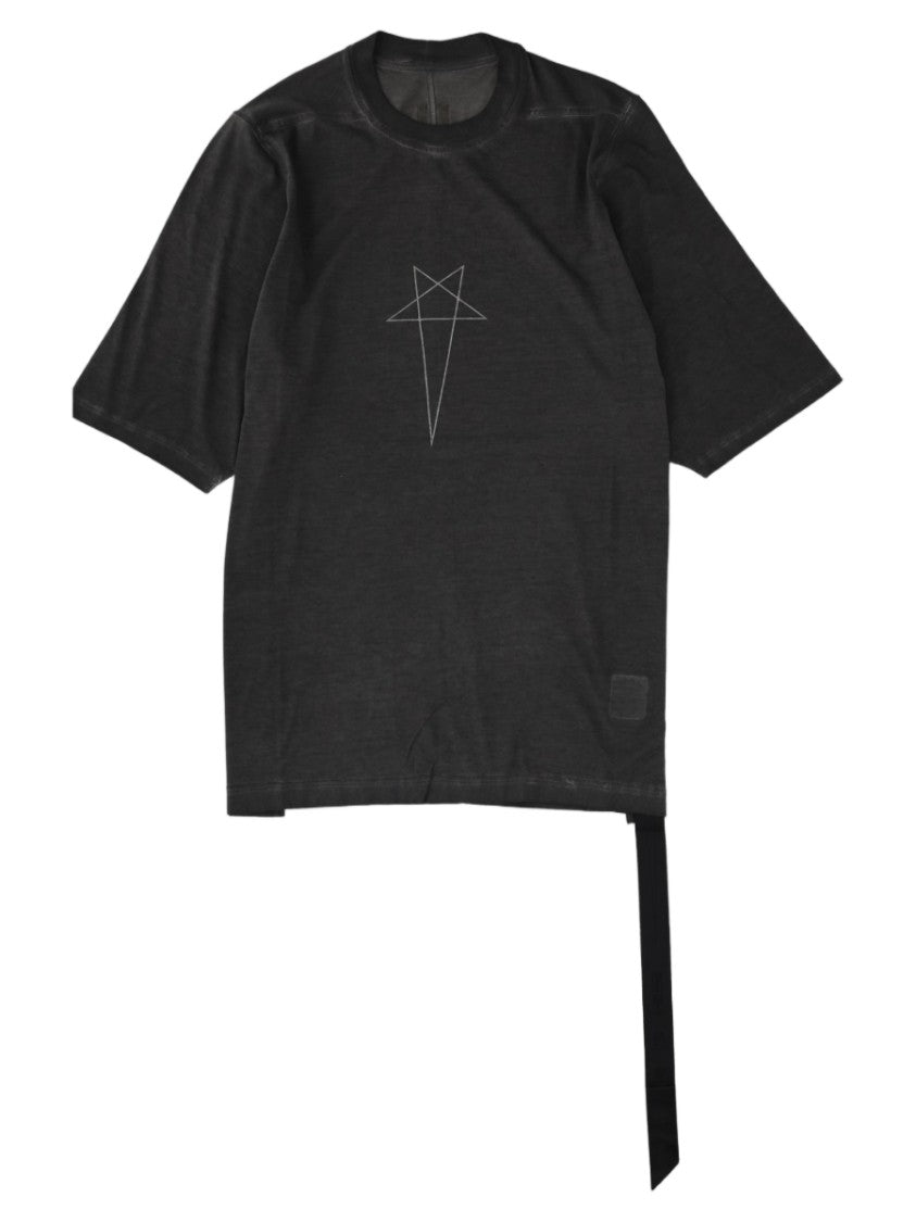 Drkshdw By Rick Owens Jumbo Avant-Garde Oversized Geometric Cotton T-Shirt