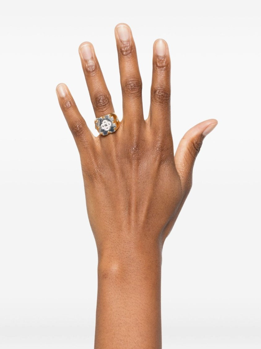 Casablanca Gold And Silver Statement Ring
