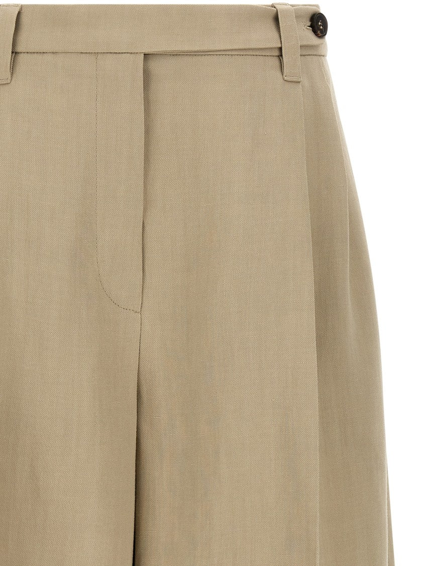 Brunello Cucinelli Sartorial Linen Blend Twill Bermuda Shorts