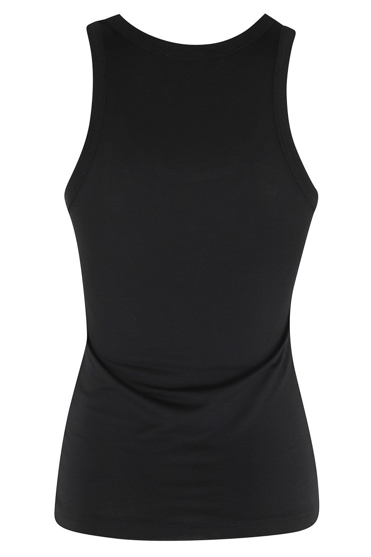 Coperni Black Lightweight Logo Tone-On-Tone Cotton-Blend Tank Top