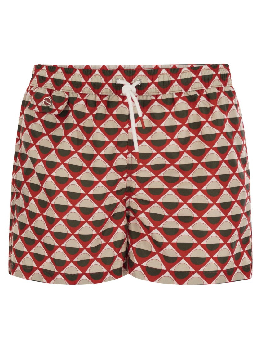 Kiton Patterned Beach Boxers