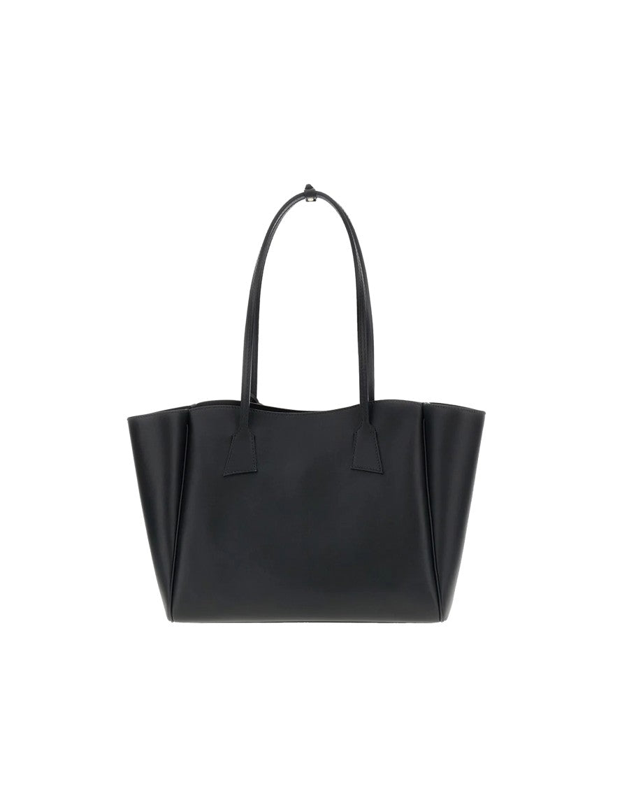 Hidesins Soft Structured Calf Leather Magnetic Closure Tote Bag