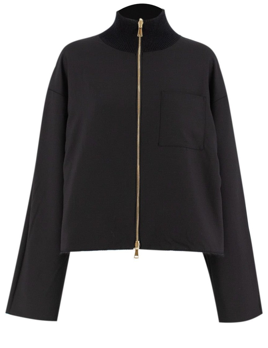 Fabiana Filippi Reversible Platinum And Mohair Jacket In Rock-Color Frescolana