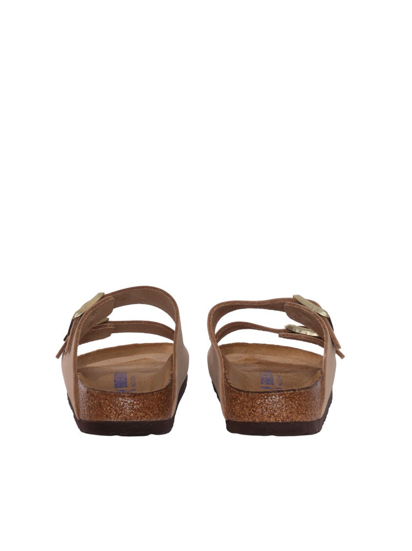 Birkenstock Sandcastle Arizona Nubuck Leather Slide Sandal