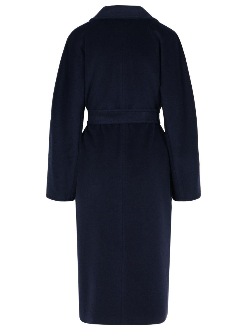 Max Mara 'Madame' Virgin Wool And Blue Cashmere Coat