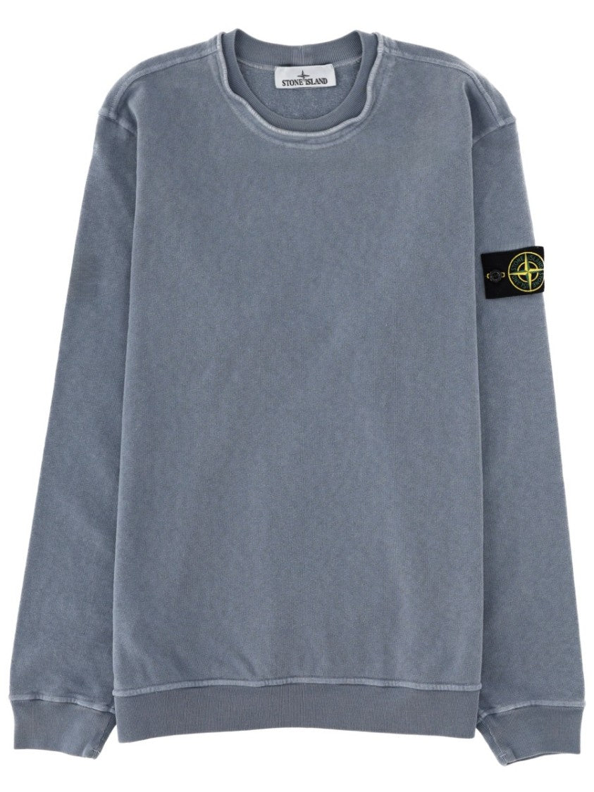 Stone Island Upper Sleeve Patch Cotton Sweatshirt