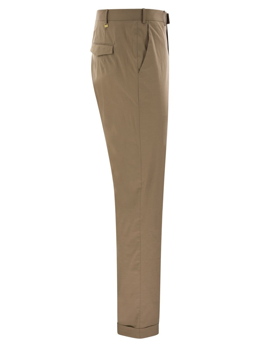 Pt Torino Master-Fit Cotton-Blend Trousers