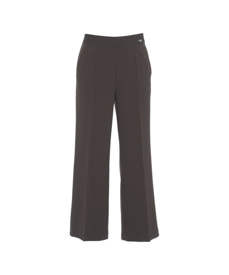 Cambio Fluid Wide-Leg Trousers With Elegant Pleats