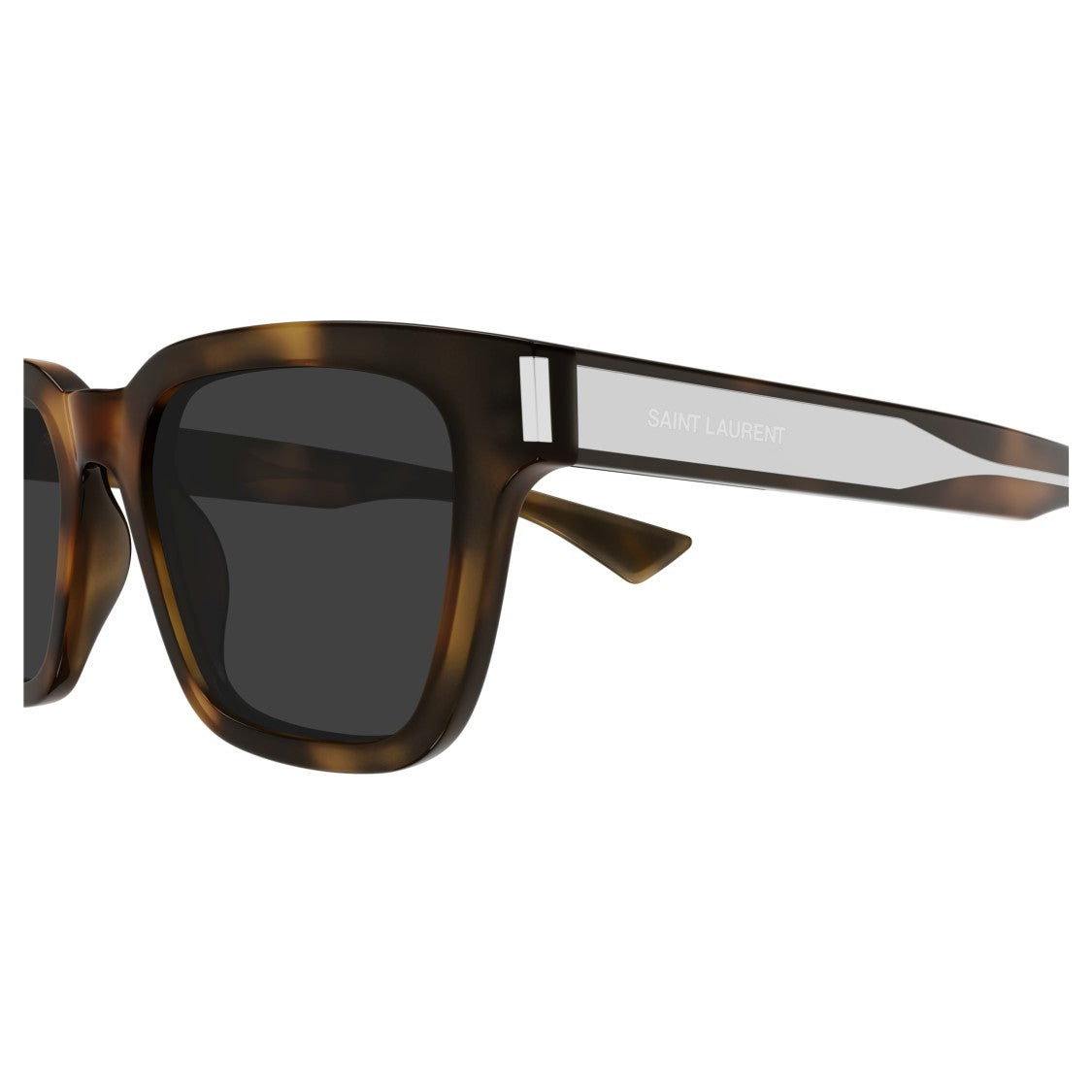 Saint Laurent Sl 790 Bold Rectangular Tortoiseshell Sunglasses