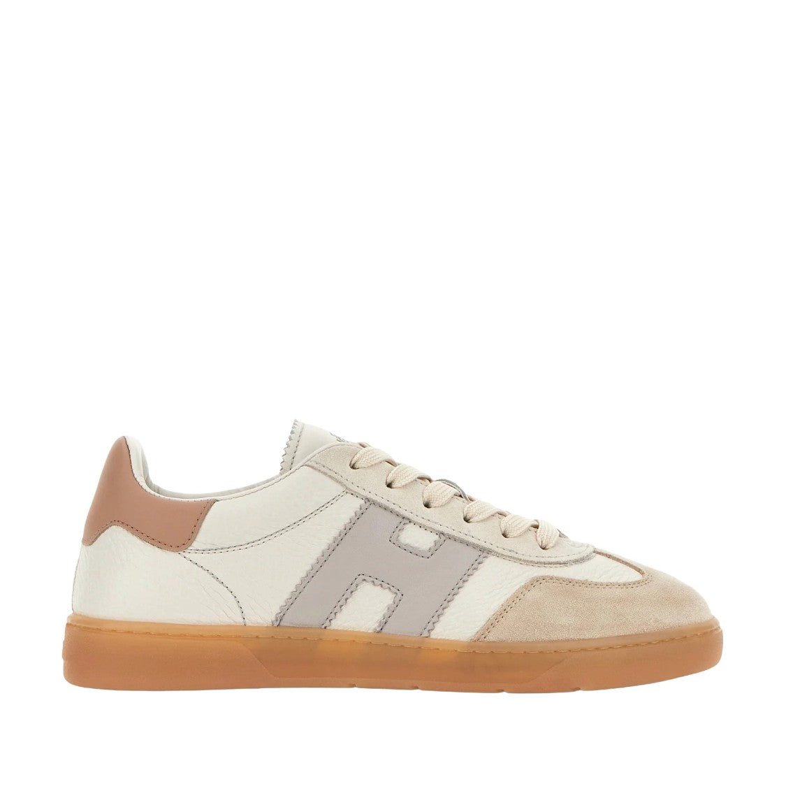 Hogan Cool Lace-Up Sneakers In Calfskin And Sheepskin