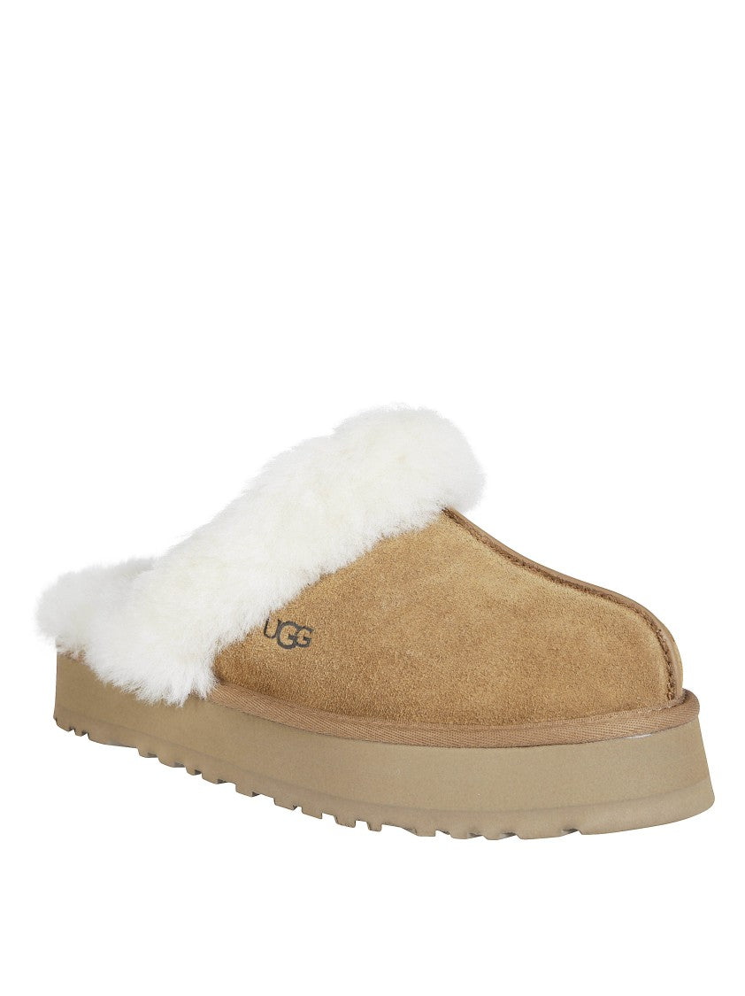 Ugg Disquette Suede Plush Slip-On Flats