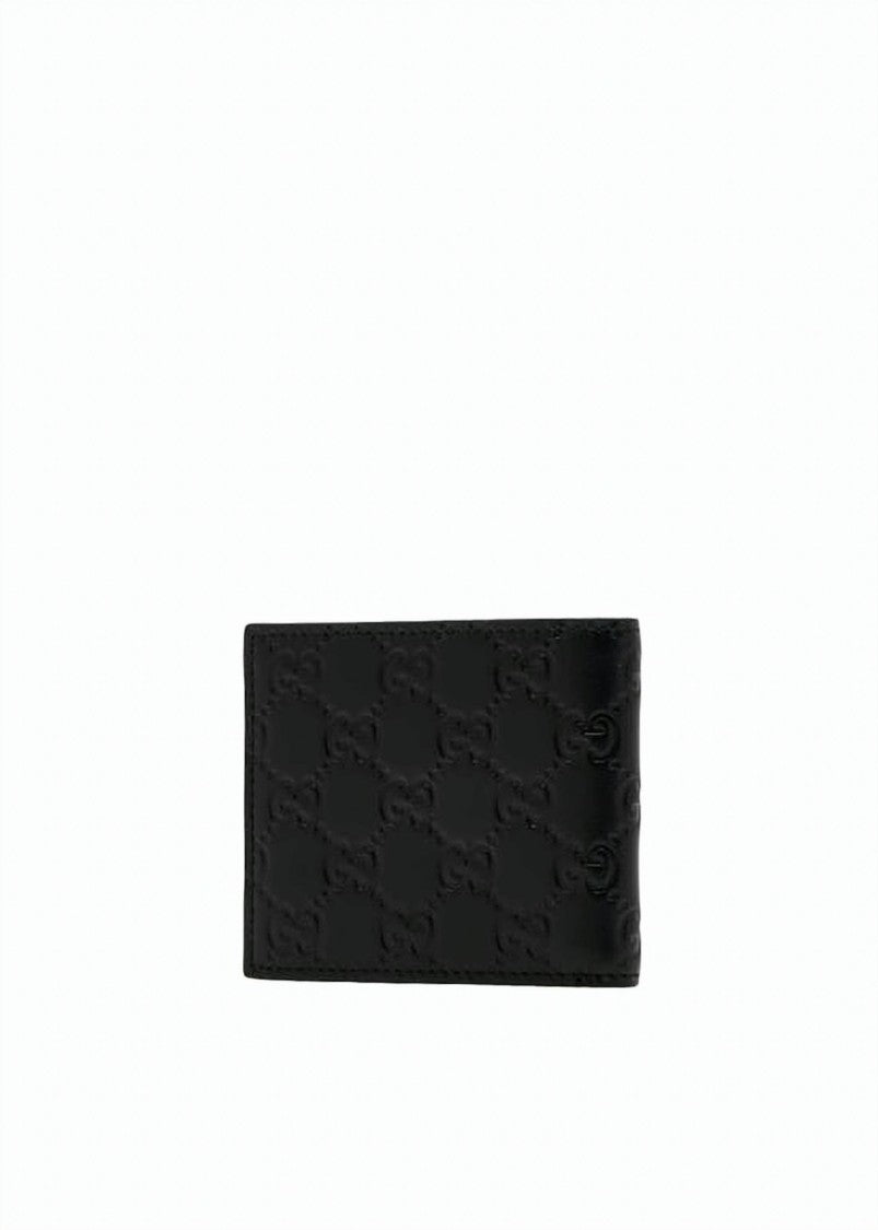 Gucci Compact Bifold Wallet With Embossed Double G Logo