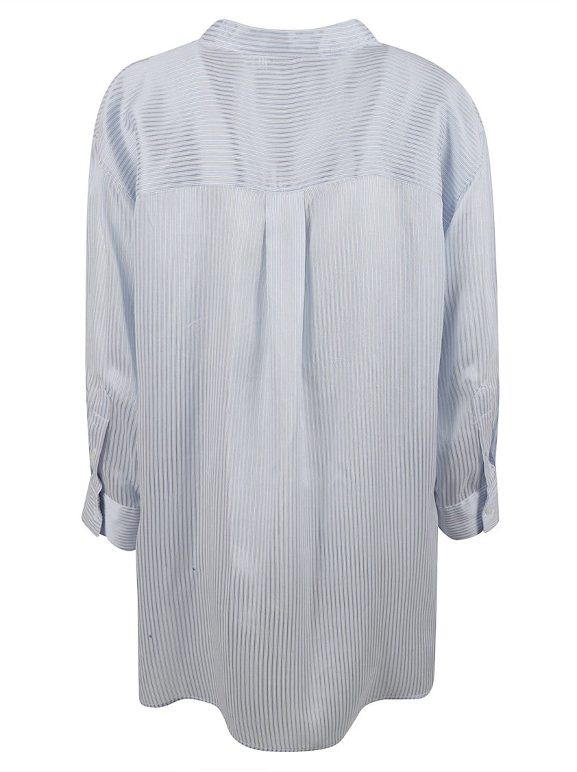 Fabiana Filippi Relaxed Fit Striped V-Neck Shirt
