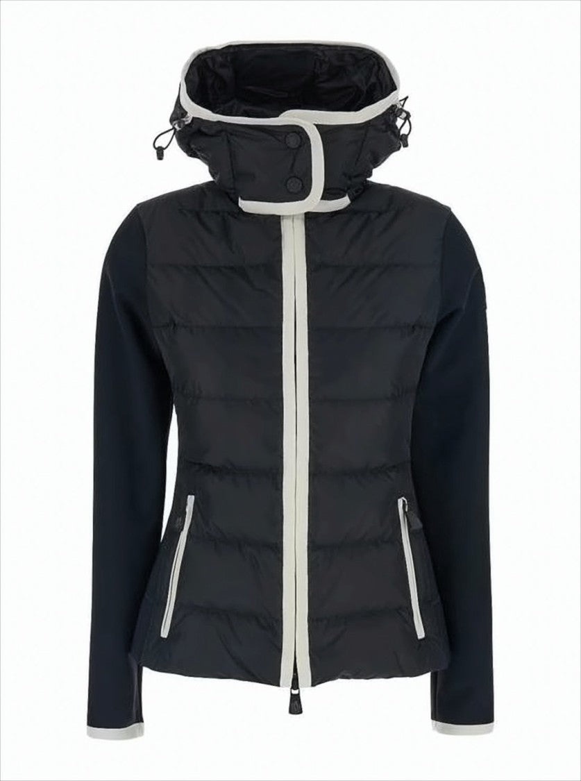 Moncler Quilted Down Jacket With Padded Front