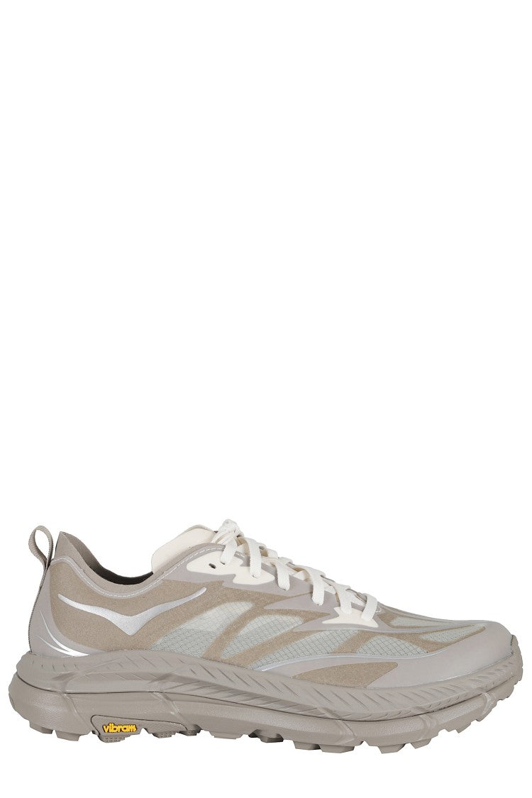 Hoka Brown Gray U Mafate Speed 4 Lite Mesh Polyester Sneakers