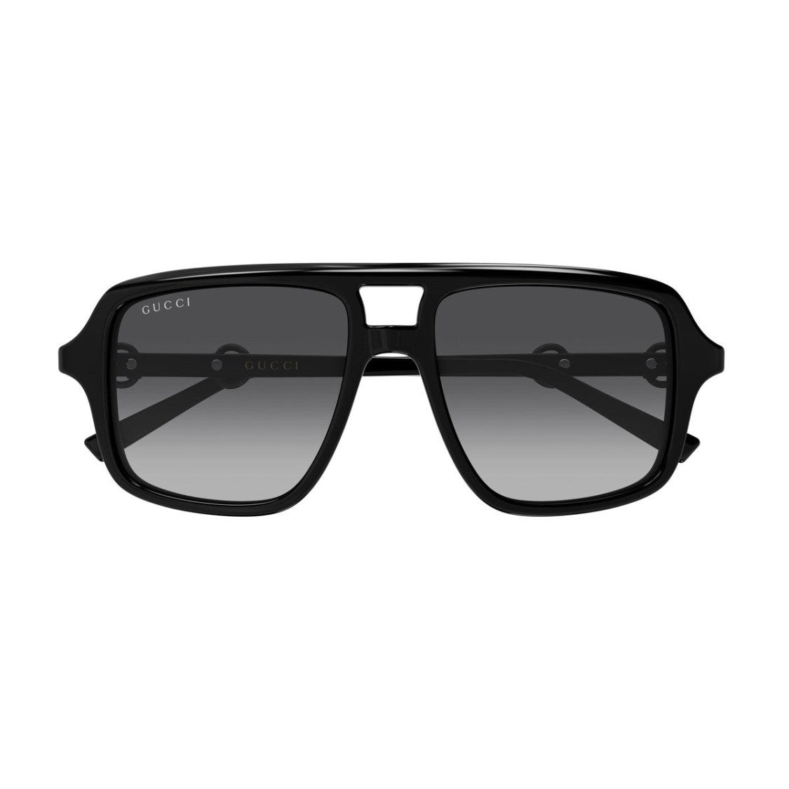 Gucci Black Line Sign Gg2052s Recycled Acetate Pilot Sunglasses