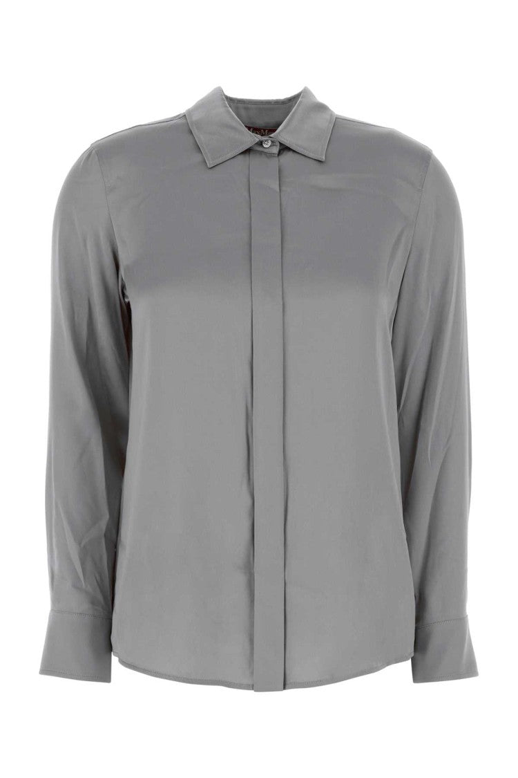 Mm Studio Long-Sleeved Silk Blend Blouse
